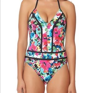 Bleu Rod Beattie Bright Floral One Piece